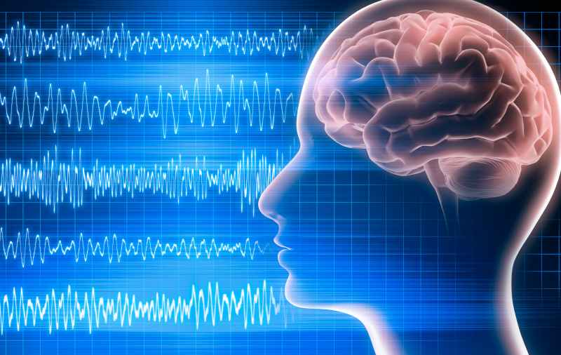 EEG waves from a neurological evaluation